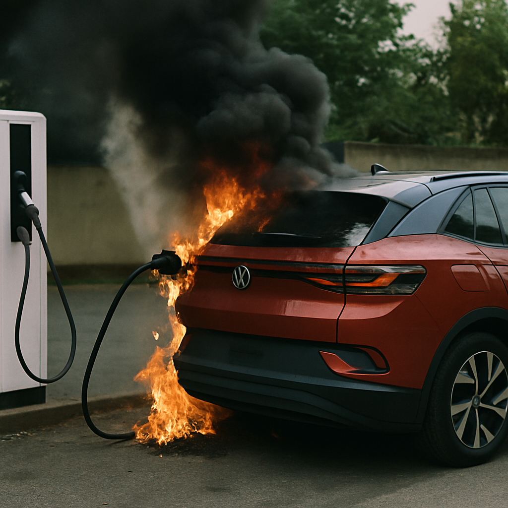 Votre voiture peut prendre feu en pleine recharge : Volkswagen rappelle 100 000 véhicules pour un défaut de batterie