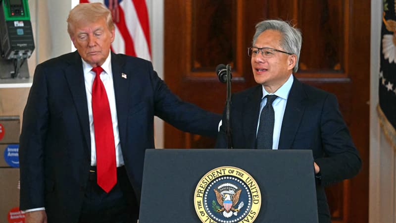 Il part en Chine avec les patrons d'Apple, Goldman Sachs, Tesla, Boeing ou Visa mais pas avec le plus puissant d'entre eux: pourquoi Trump a décidé de laisser le PDG de Nvidia à la maison