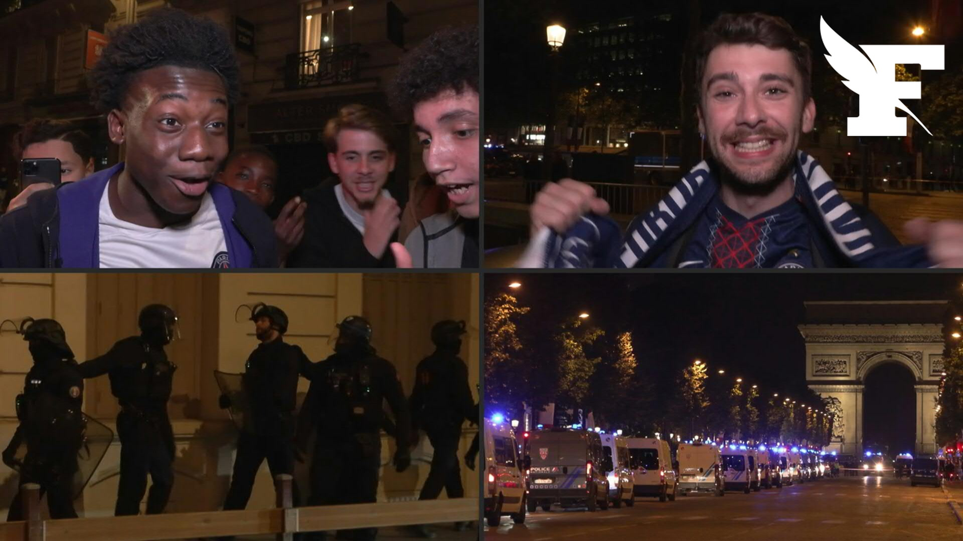 Après la victoire du PSG, les images des supporters parisiens entre incivilités et scènes de liesse