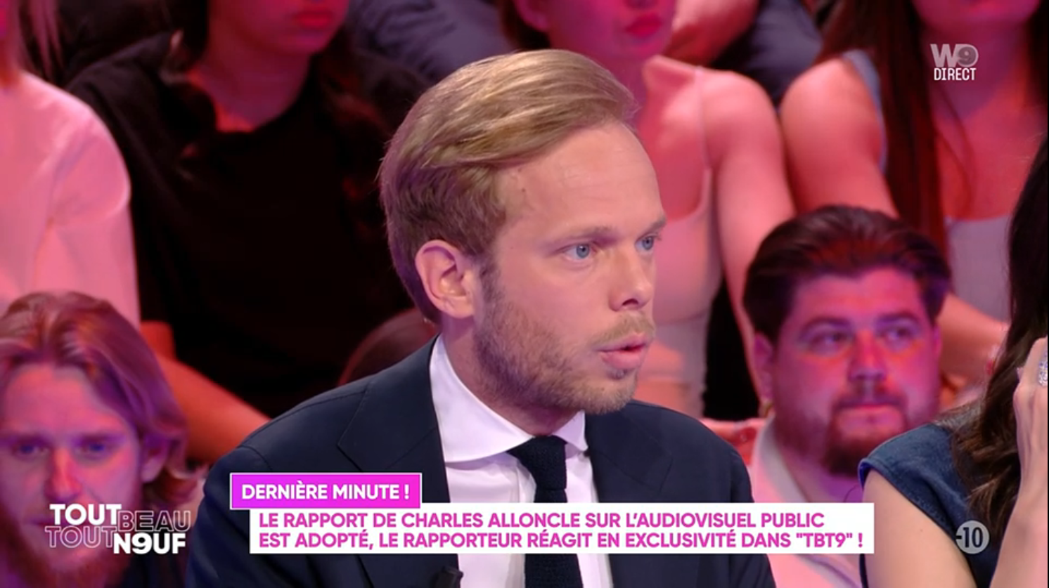 Tacle à Nagui, fiches de paies manquantes, suites d’hôtel à 1900€... Charles Alloncle réagit à l’adoption de son rapport