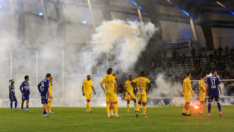 Ligue 2: Le Mans dans le flou total après l’interruption chaotique à Bastia, la montée en Ligue 1 en suspens