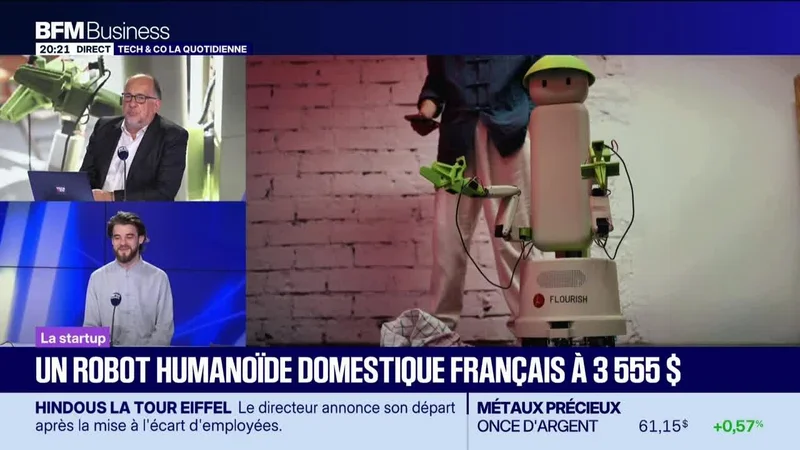 Antoine Marcel (Flourish Robots) : Un robot humanoïde domestique français à 3 555 $ - 29/09