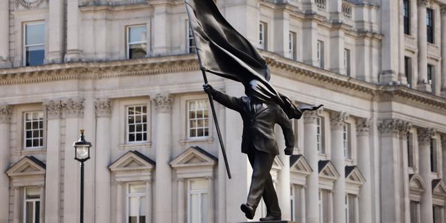 Londres : une nouvelle statue signée Banksy