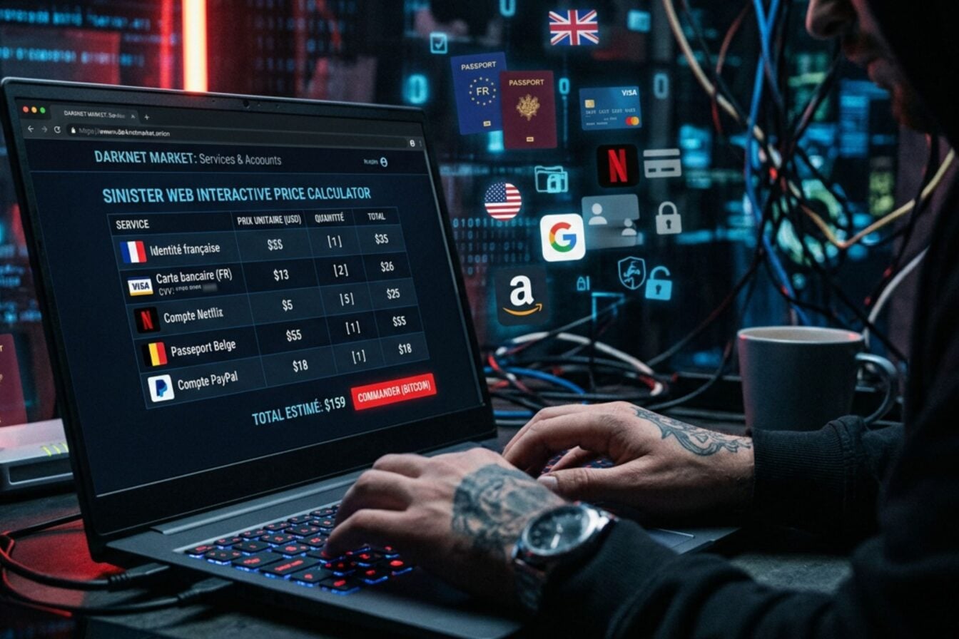 Combien valent vos données sur le dark web ? Faites le test