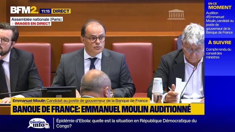 Banque de France: Emmanuel Moulin, candidat proposé par Emmanuel Macron, assure se présenter en 