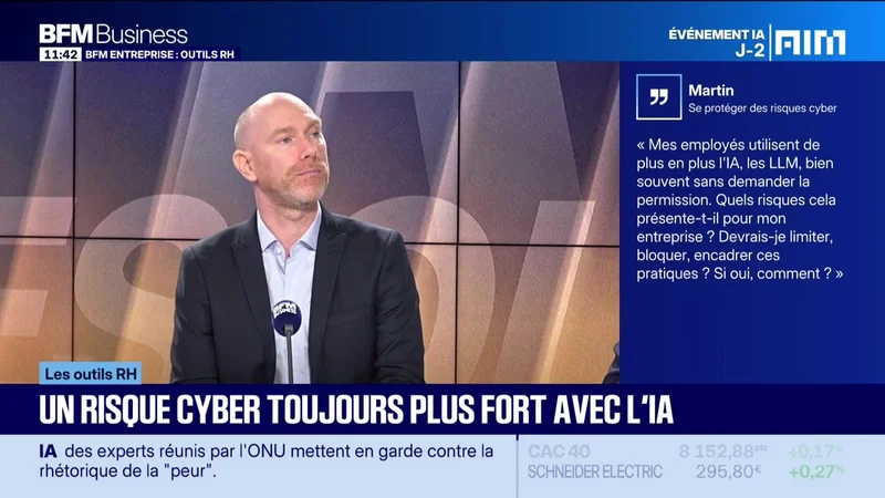 BFM Entreprise - Outils RH - Se protéger de cyberattaques, toujours plus nombreuses - Mardi 22 septembre