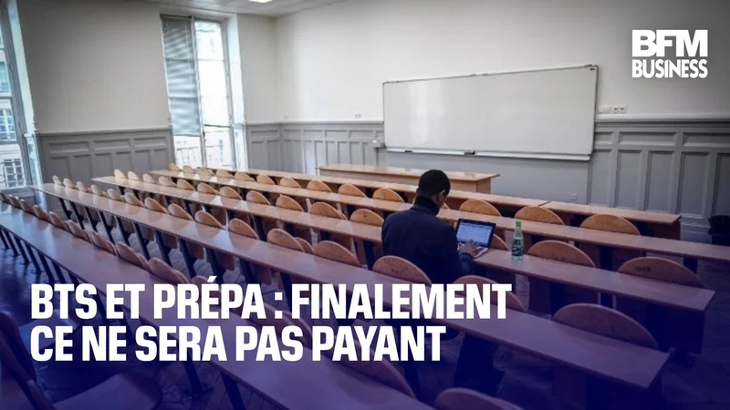 BTS et prépa : finalement ce ne sera pas payant