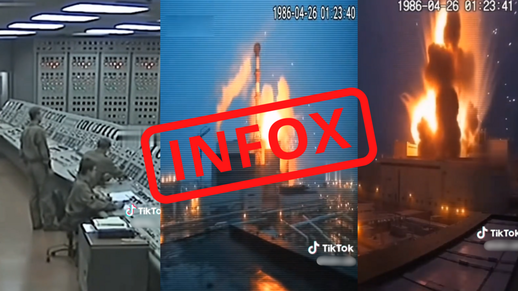 Tchernobyl: ces images ne documentent pas l’explosion de la centrale nucléaire