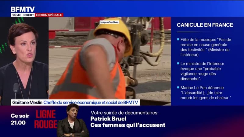 Canicule: le ministre du Travail affirme que