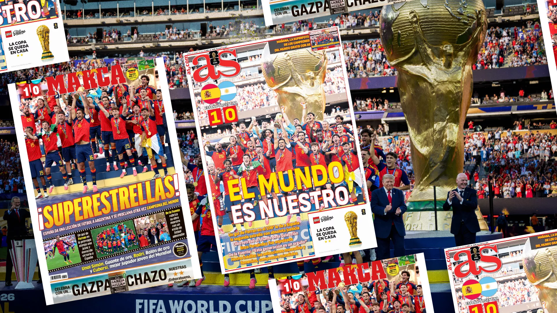 Coupe du monde 2026 : la presse espagnole encense ses «invincibles», son homologue argentine pleure avec Lionel Messi