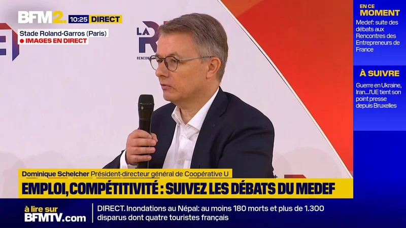 Dominique Schelcher (Coopérative U) assure qu'il est nécessaire de prendre 