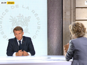 EN DIRECT Emmanuel Macron au JT de TF1 et France 2 : 