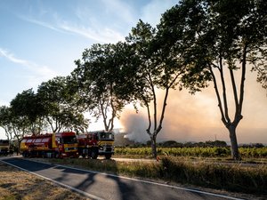 EN DIRECT Incendies : l’A9 coupée entre