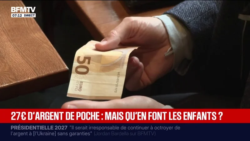 En moyenne, les adolescents reçoivent 27 euros d'argent de poche par mois
