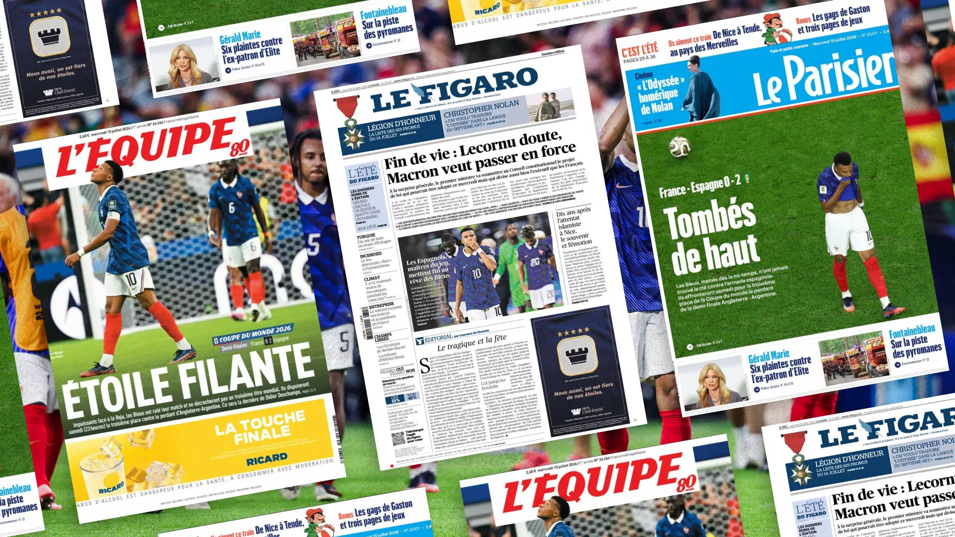 France-Espagne : «aucune personnalité», «une leçon de football», «fébrile et peu inspirée»... La presse française sévère après l'élimination des Bleus