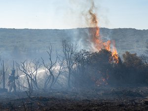 Incendie sur l’A9 à Rochefort-du-Gard :