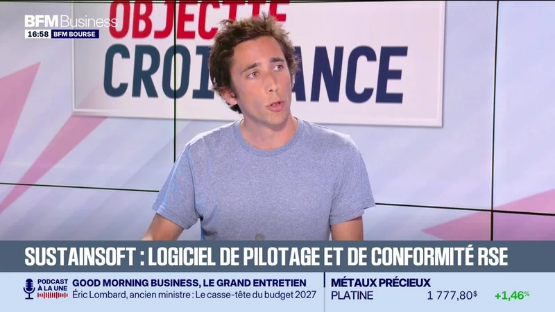 Jules Pigassou (SustainSoft) : SustainSoft, logiciel de pilotage et de conformité RSE - 27/09
