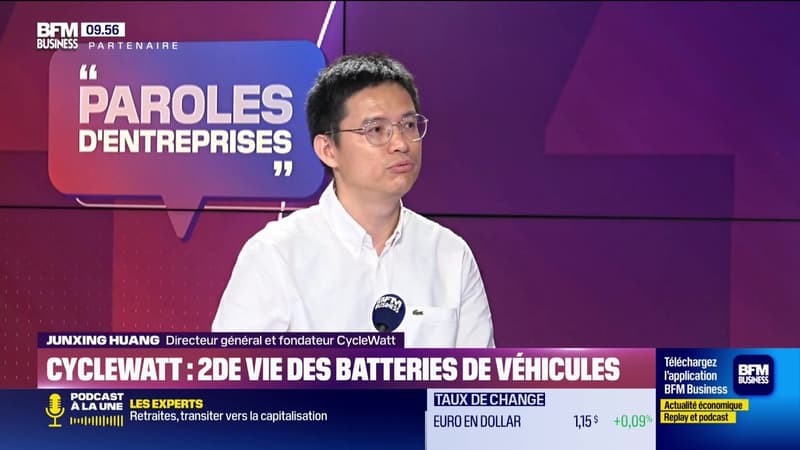 Junxing Huang (CycleWatt) : CycleWatt, seconde vie des batteries de véhicules - 20/06