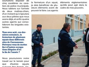 La mairie de Carcassonne en mauvaise posture : l’édile affiché dans le journal communal à côté du policier suspendu pour ses propos racistes