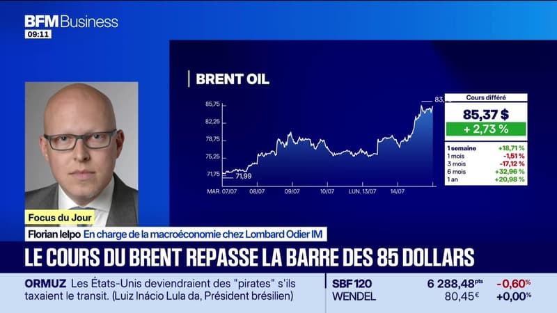 Le cours du Brent repasse la barre des 85 dollars - 14/07