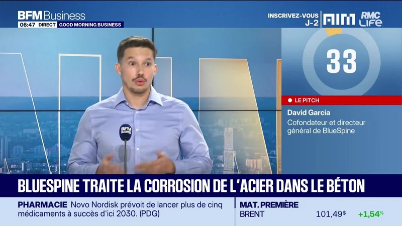 Le Pitch : BlueSpine traite la corrosion de l'acier dans le béton - 22/09