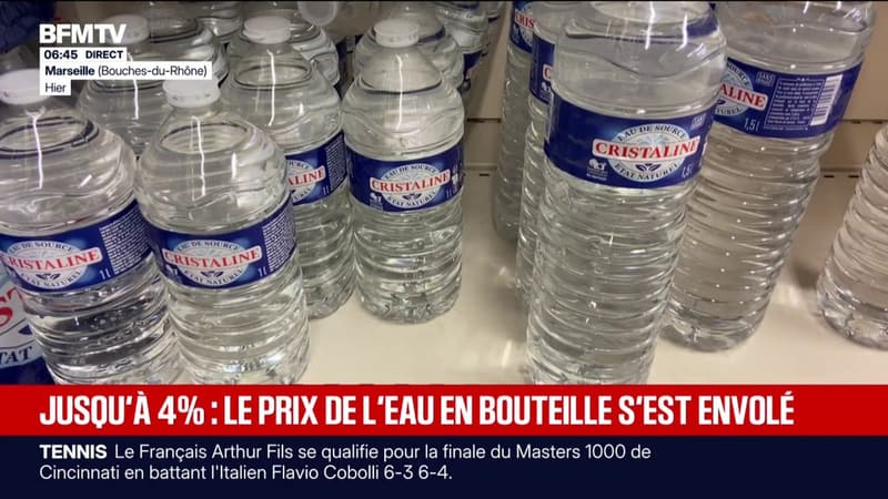 Le prix de l'eau en bouteille en hausse de 2 à 4% depuis le début de l'été, conséquence de la hausse du prix du pétrole