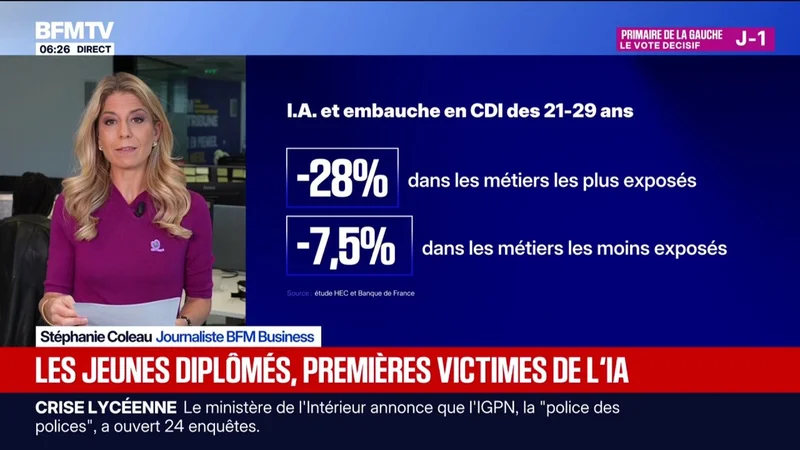 Les jeunes diplômés, premières victimes de l'intelligence artificielle