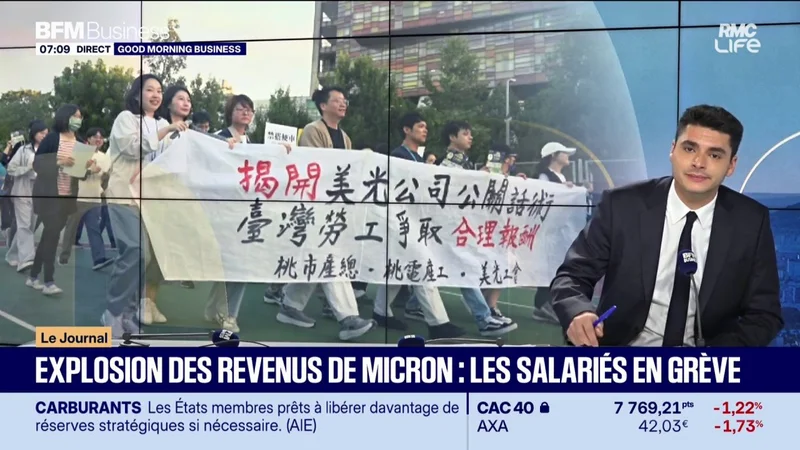 Les salariés de Micron en grève