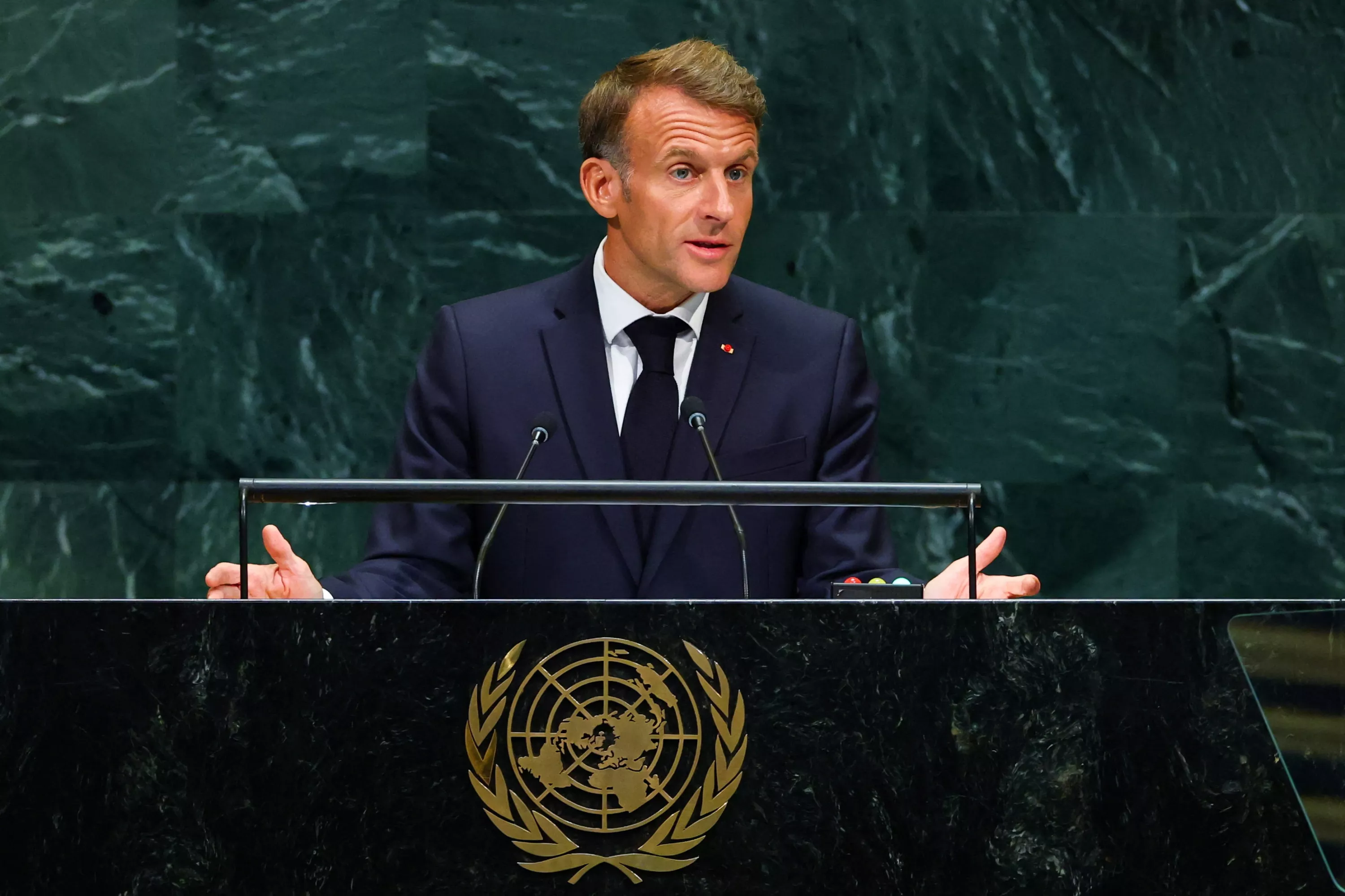 «Ne cédons pas à l’esprit de défaite» : retrouvez l’intégralité du discours d’Emmanuel Macron devant l’ONU