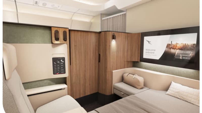 On a mis un réservoir additionnel de 20.000 litres sur un Airbus A350 pour voler 19 heures sans escale: Qantas va lancer en octobre 2027 le vol le plus long du monde, voilà à quoi ça ressemblera à l'intérieur
