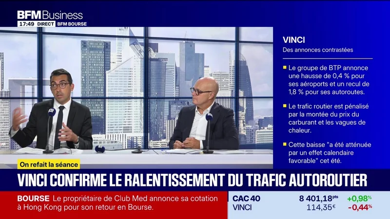 On refait la séance : Vinci confirme le ralentissement du trafic autoroutier - 28/08