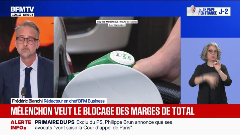 Prix des carburants: Jean-Luc Mélenchon demande