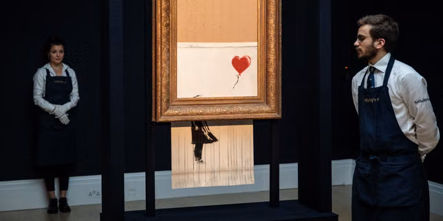 Quand, en 2018, Banksy vend son œuvre à la découpe