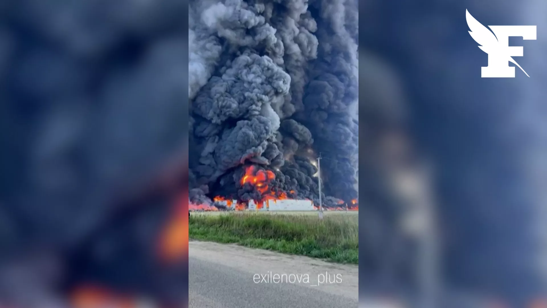 Russie : les images impressionnantes du centre logistique Wildberries, géant du e-commerce, touché par des drones ukrainiens