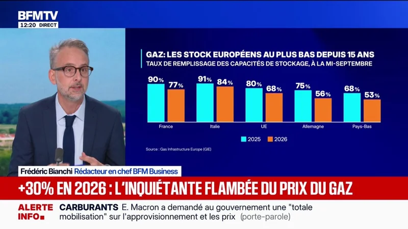 Stock de gaz: faut-il s'inquiéter d'une pénurie en Europe?