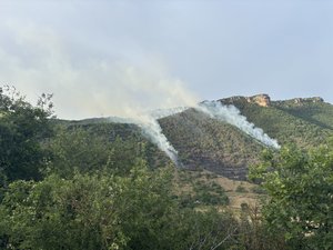 Un incendie en cours près de Millau : des Canadairs et d’importants moyens terrestres mobilisés